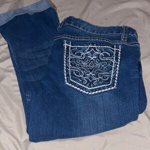 Rue21 Dark Blue Boot Cut Jeans with Embroidered Back Pocket